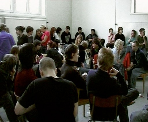 Johanna Billing Project for a Revolution, 2000 DV  3’14” loop